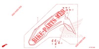 FRONT FENDER   for Honda CRF 300 RALLY ABS 2021