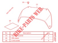 KIT,PANEL TOP BOX(PAINT) *NHC08M* for Honda X ADV 750 2021