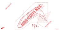 FRONT FENDER   for Honda CRF 300 RALLY 2021
