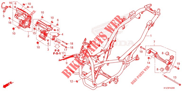 FRAME BODY   for Honda PCX 160 ABS 2021