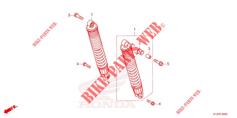 REAR CUSHION   for Honda PCX 150 2021