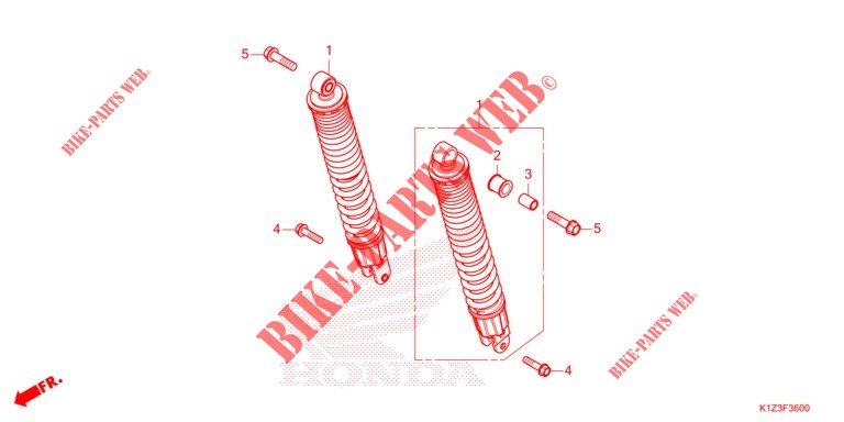 REAR CUSHION   for Honda PCX 160 ABS 2021