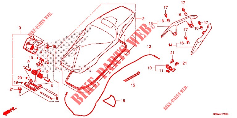 SEAT   for Honda ADV 150 ABS 2021