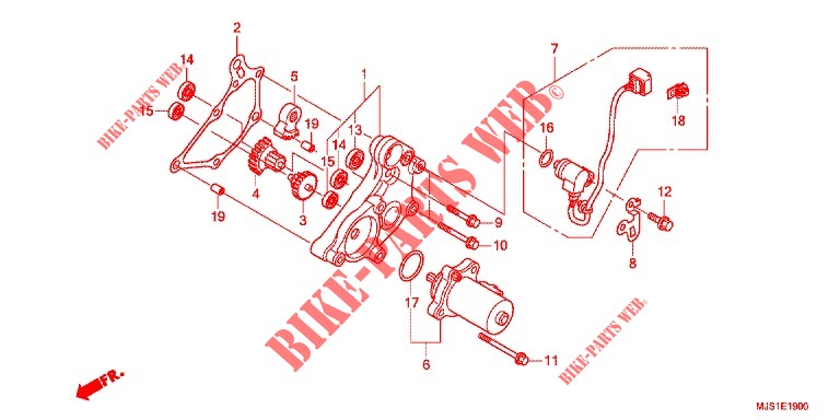 REDUCTION GEAR  for Honda NC 750 J VULTUS 02 NM4 2019