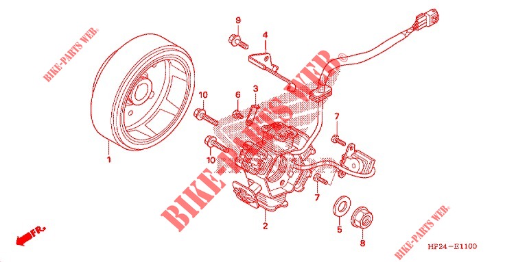 GENERATOR   for Honda SPORTRAX TRX 90 2011
