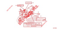CAUTION LABEL   for Honda CB 300 F ABS 2016