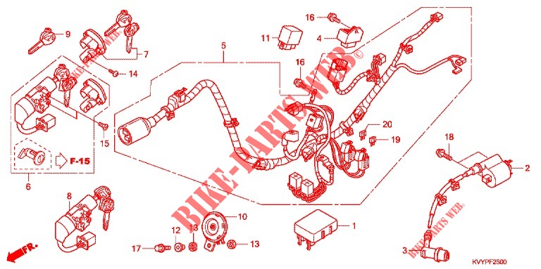 WIRE HARNESS   for Honda BEAT 110 2010