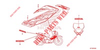 MARK/STRIPE  for Honda XRM 125 MOTARD 2014