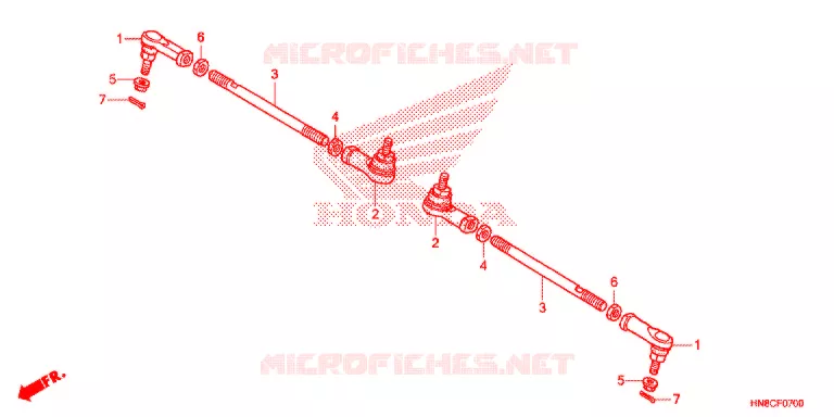 TIE ROD  Honda ATV 680 FOURTRAX 2021  TRX680FA5M