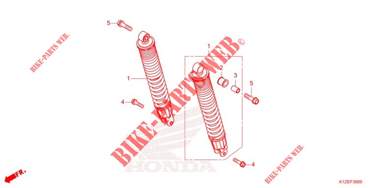 REAR CUSHION   for Honda PCX 160 ABS 2021