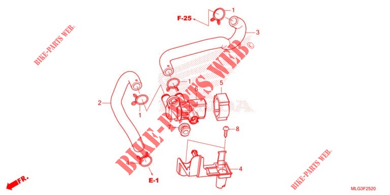 AIR INJECTION SOLENOID VALVE for Honda AFRICA TWIN 1100 ADVENTURE SPORT 2022