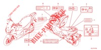 CAUTION LABEL for Honda ADV 350 HSVCS WITH TOP CASE 2022