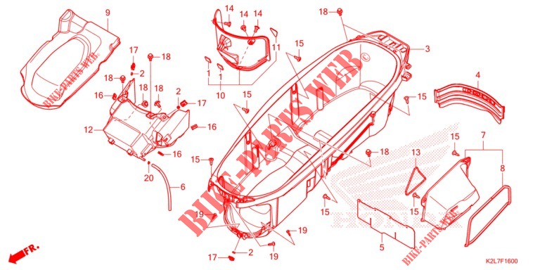 LUGGAGE BOX for Honda ADV 350 2022