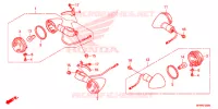 INDICATOR for Honda VT 1300 C FURY ABS YELLOW 2022