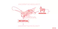 STICKERS for Honda VT 1300 C FURY ABS YELLOW 2022