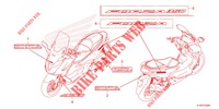 MARK/EMBLEM for Honda FORZA 350 3E 2022
