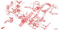 FRAME BODY  (3) for Honda BIZ 125 PEDAL ARRANQUE UNICAMENTE 2011