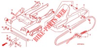 SWINGARM/CHAIN CASE (RF1009/A/B/C/D) for Honda POP 100 4BR 2011