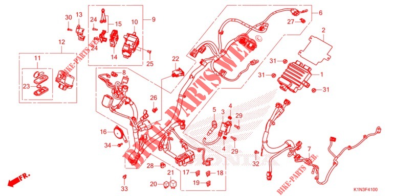 WIRE HARNESS for Honda SH MODE 125 2021