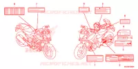 CAUTION LABEL for Honda NC 700 X ABS DCT 2012