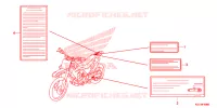 CAUTION LABEL for Honda CRF 150 R 2023