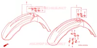 FRONT FENDER   FOOT REST for Honda CR 250 R 2005