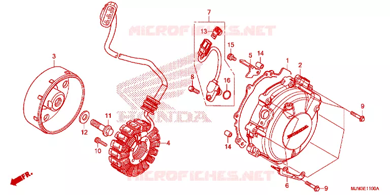 ALTERNATOR Honda MOTO 800 VFR 2016  VFR800FE