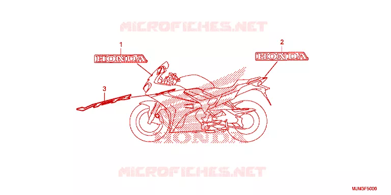 STICKERS Honda MOTO 800 VFR 2014  VFR800FE