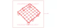 RUBBER NET BLACK for Honda PAN EUROPEAN 1300 ABS 2006