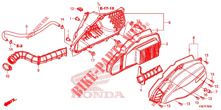 AIR FILTER for Honda PCX 150 2015