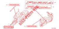 STICKERS for Honda FORZA 250 Z ABS SPECIAL EDITION 2008