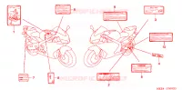 CAUTION LABEL for Honda CBR 600 RR 2005