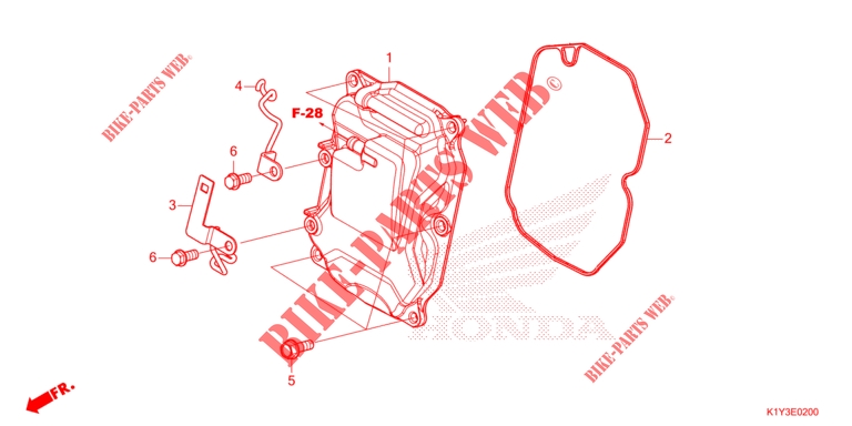 CYLINDER HEAD COVER for Honda PCX 125 2021