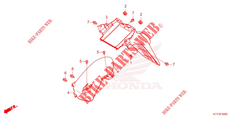 REAR FENDER for Honda PCX 125 2021