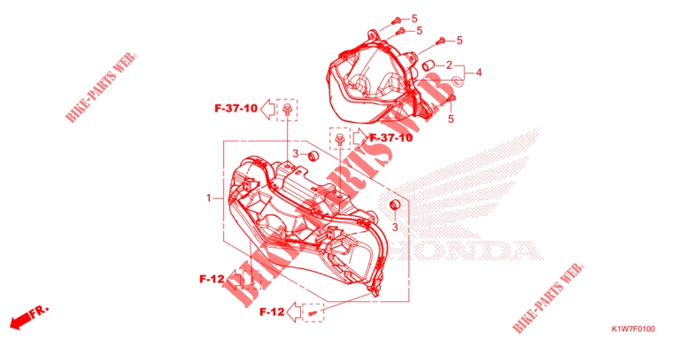 HEADLIGHT for Honda SH 350 ED 2021