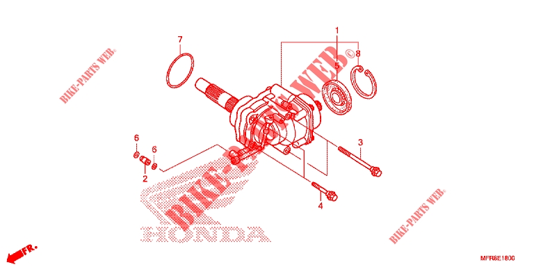 SIDE GEAR CASE for Honda VT 1300 STATELINE 2014