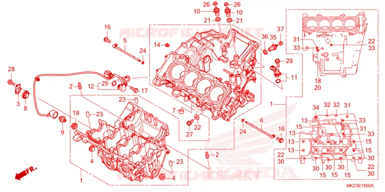 CRANKCASE COVER Honda MOTO 600 CBR 2024  CBR600R3R
