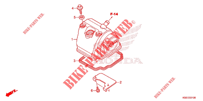     COUVERCLE DE CULASSE for Honda CRF 150 R BIG WHEELS 2013