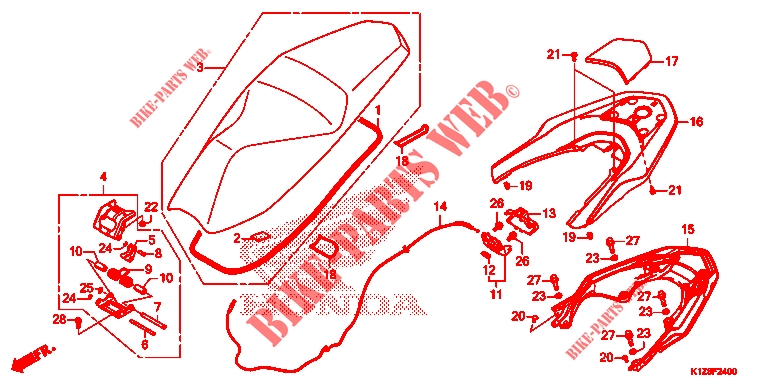     SIEGE for Honda PCX 160 ABS 2022