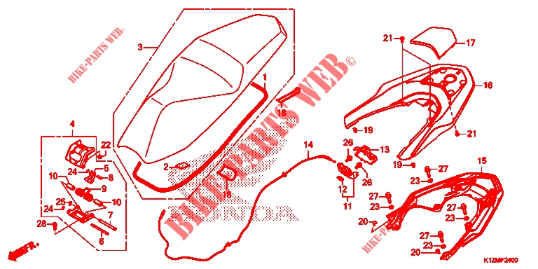     SIEGE for Honda PCX 160 2023