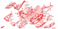     MARCHE DE PLANCHER/COUVERCLE LATERAL for Honda ADV 350 STANDARD 2024