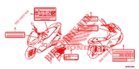     CAUTION LABEL for Honda PCX 150 2020