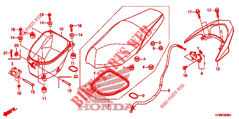     SIEGE for Honda WAVE 125 Electric start, Cast wheels 2017