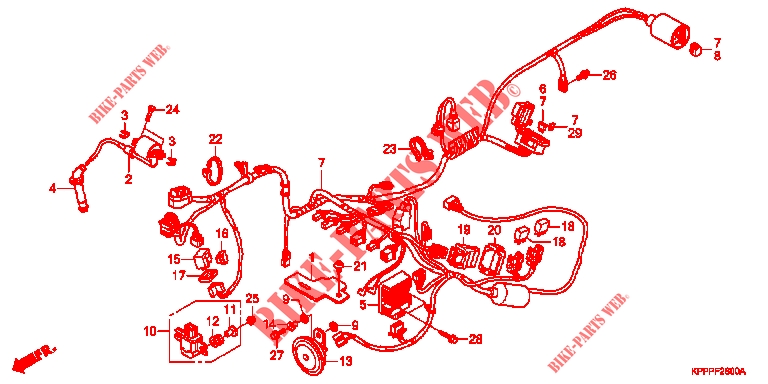     FAISCEAU DES FILS for Honda CBR 150 R 2012