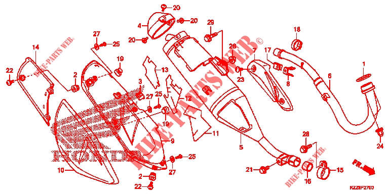     EXHAUST MUFFLER for Honda CRF 250 M 2015