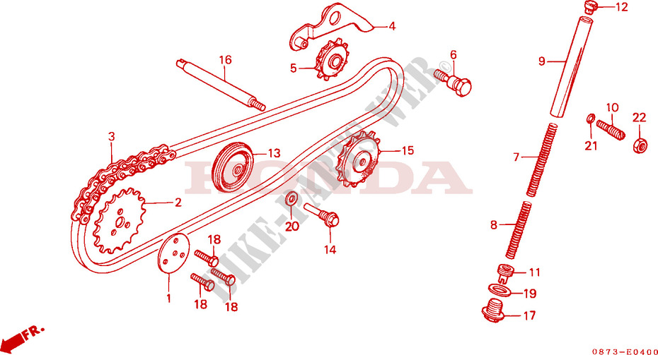 CAM CHAIN   TENSIONER for Honda C 70 Z DOUBLE SEAT, KM/H 1977