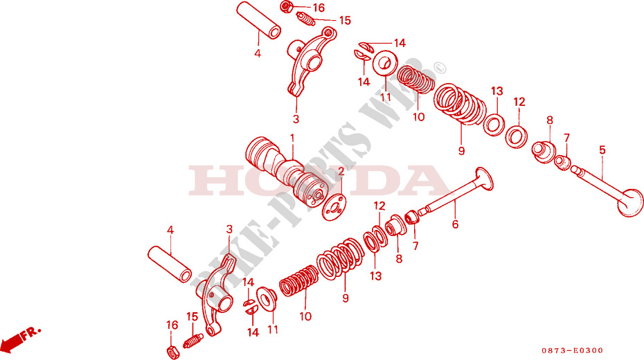 CAMSHAFT for Honda C 70 Z DOUBLE SEAT, KM/H 1982