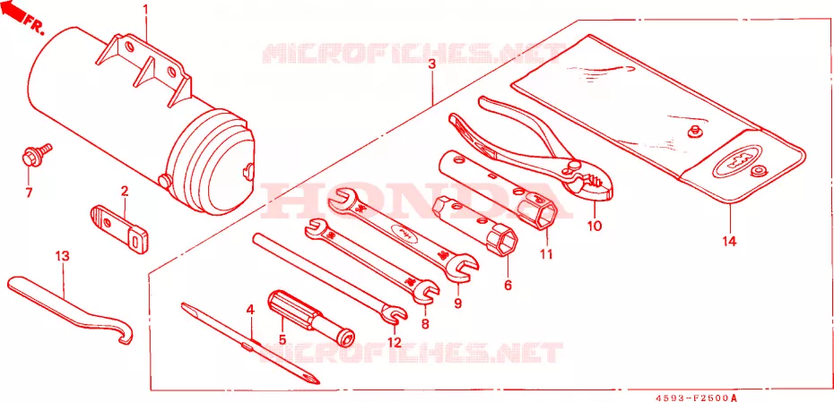 TOOL Honda MOTO 110 CT 1993  CT110P