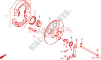 FRONT BRAKE PANEL   SHOES for Honda DAX 70 1992