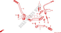KICK STARTER ARM   BRAKE PEDAL   GEAR LEVER for Honda NSR 75 HRC 1994